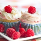 Yellow Cupcakes with Three-Berry Curd and Cream Cheese Frosting
